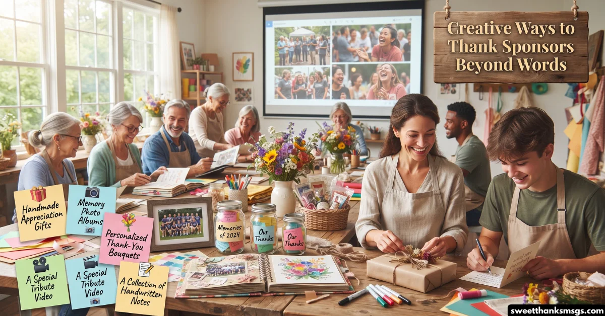 Creative Ways to Thank Sponsors Beyond Words