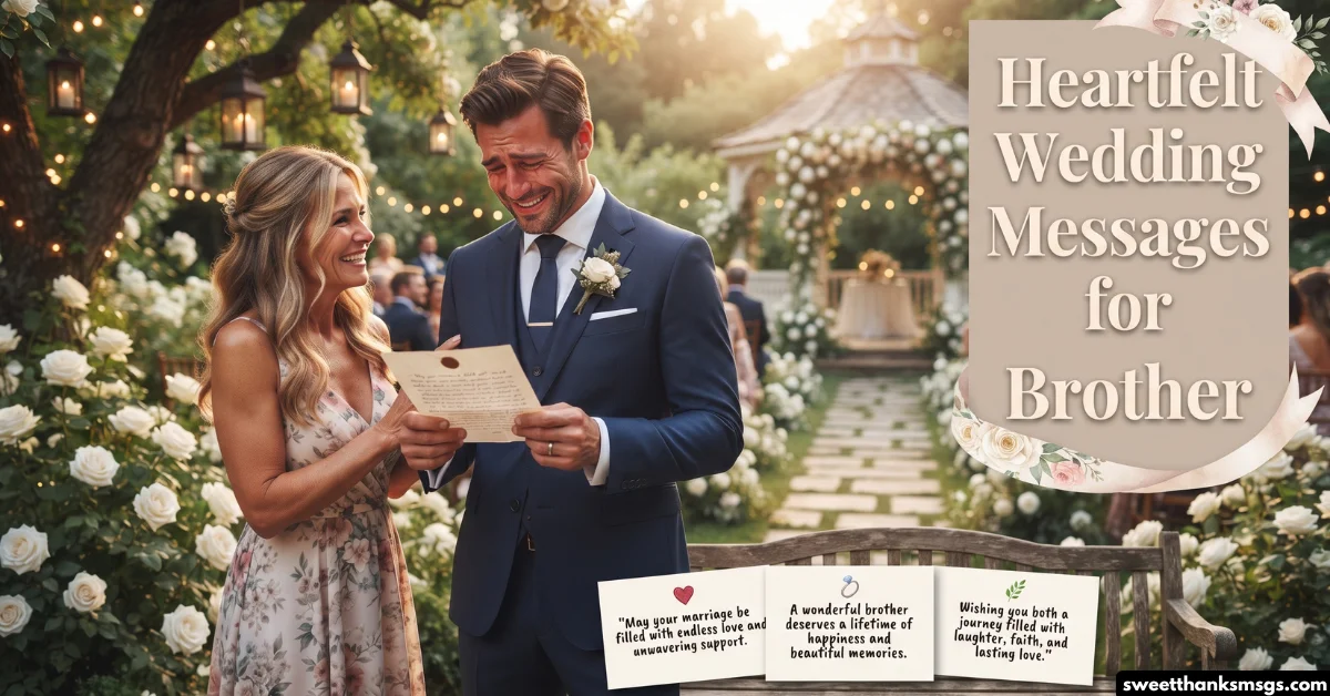 100 Wedding Messages for Brother Full of Love and Joy Heartfelt Wedding Messages for Brother