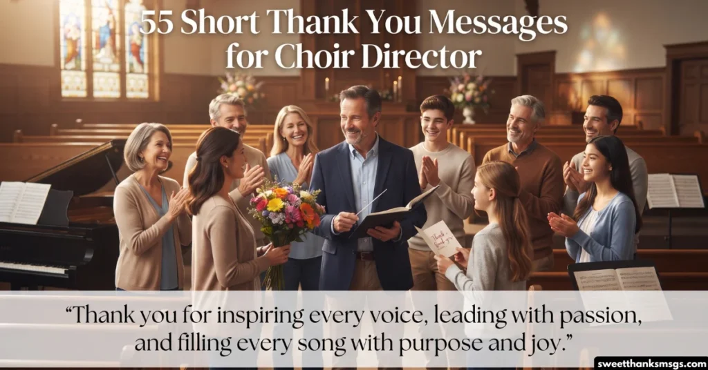 55 Short Thank You Messages for Choir Director 55 Short Thank You Messages for Choir Director