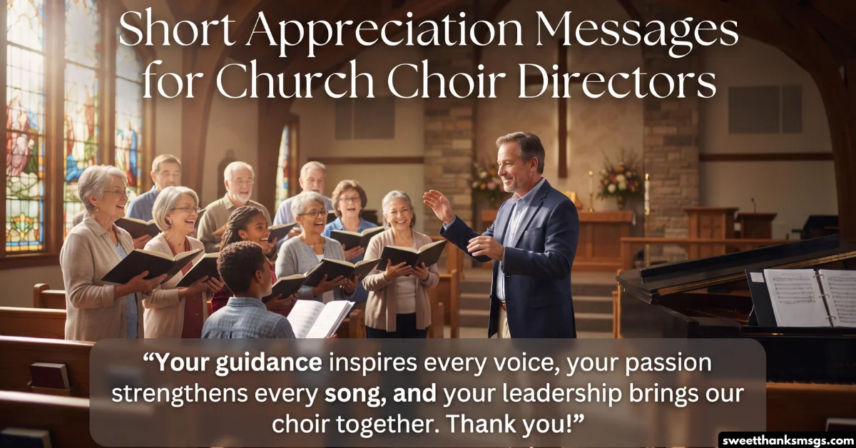 Short Appreciation Messages for Church Choir Directors