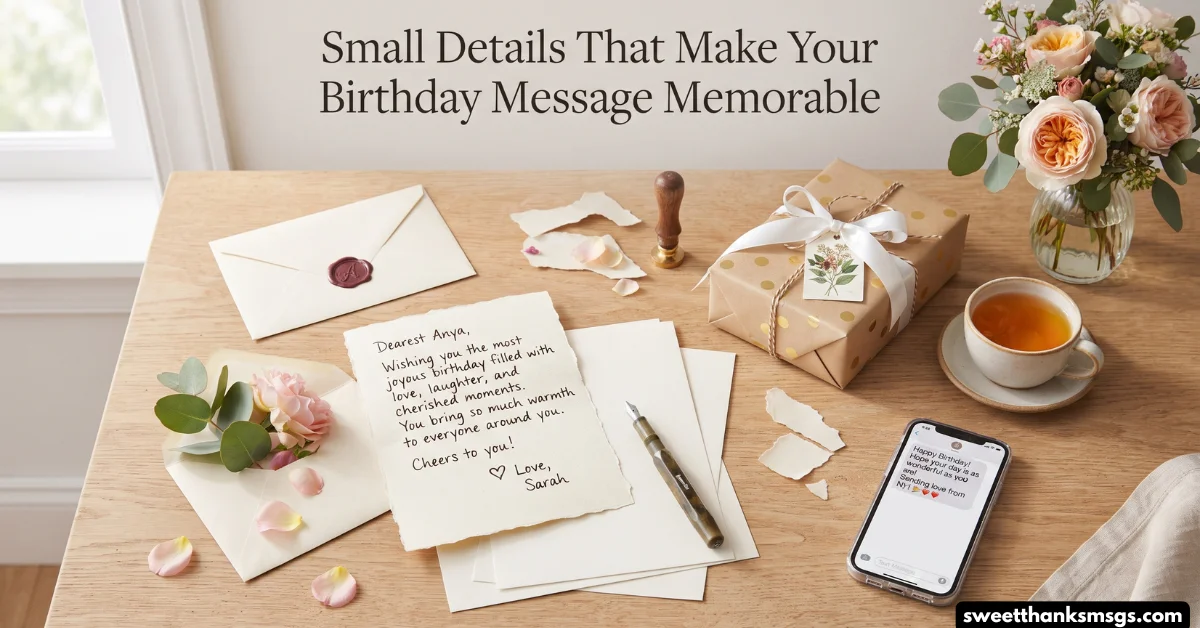 Small Details That Make Your Birthday Message Memorable
