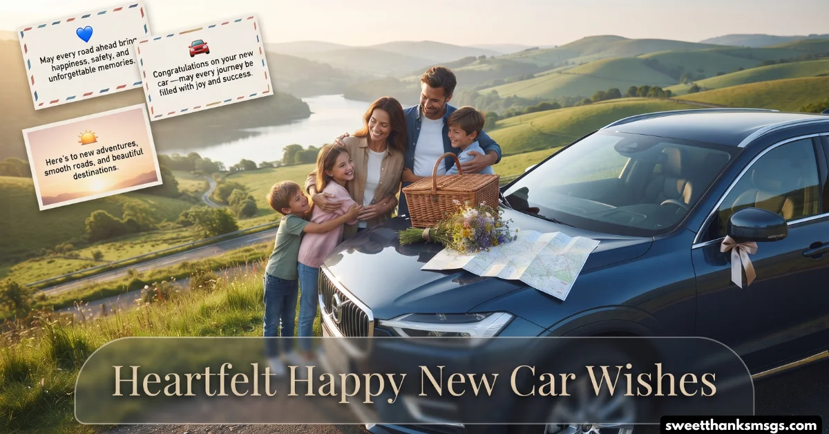 Heartfelt Happy New Car Wishes