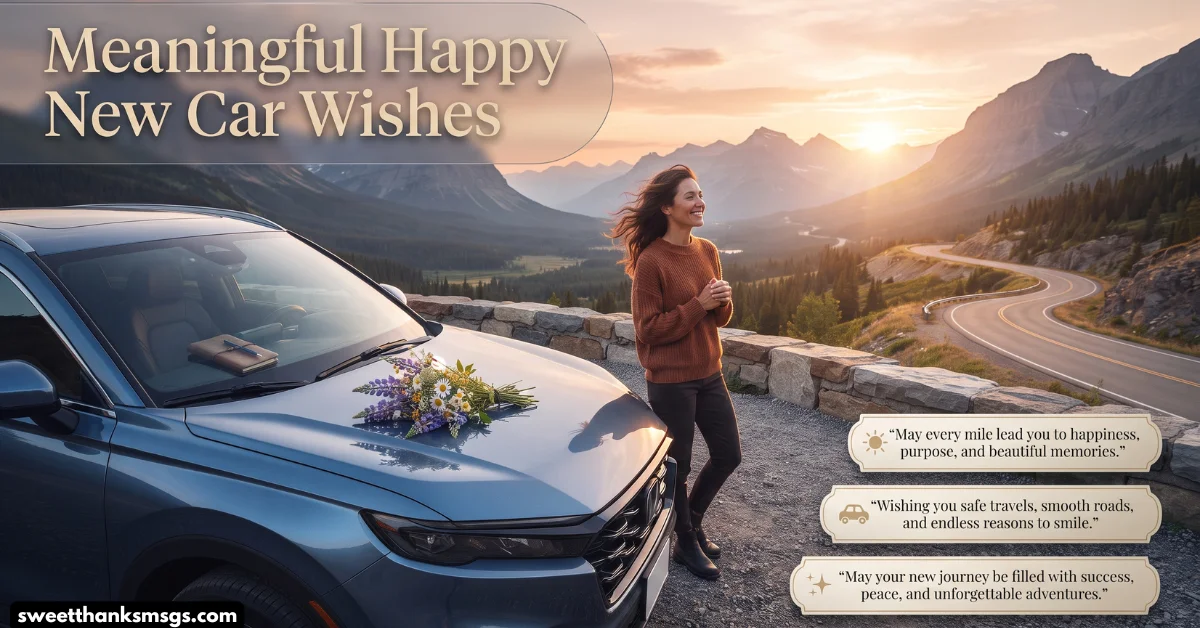 Meaningful Happy New Car Wishes