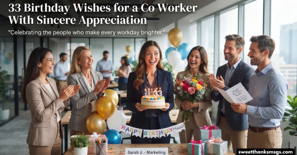 33 Birthday Wishes for a Co Worker With Sincere Appreciation