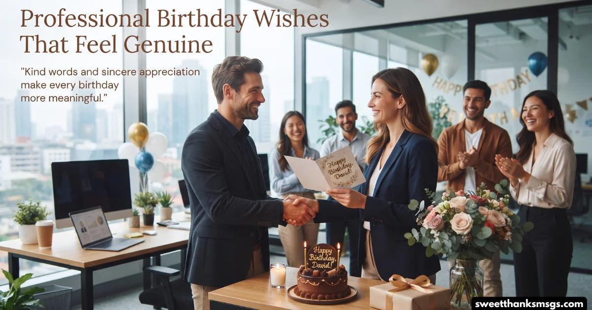 Professional Birthday Wishes That Feel Genuine