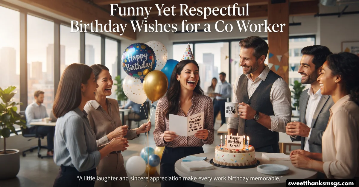 Funny Yet Respectful Birthday Wishes for a Co Worker