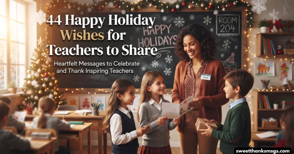 44 Happy Holiday Wishes for Teachers to Share