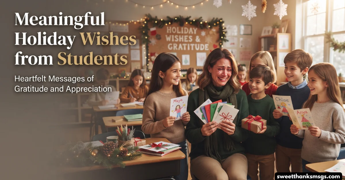 Meaningful Holiday Wishes from Students