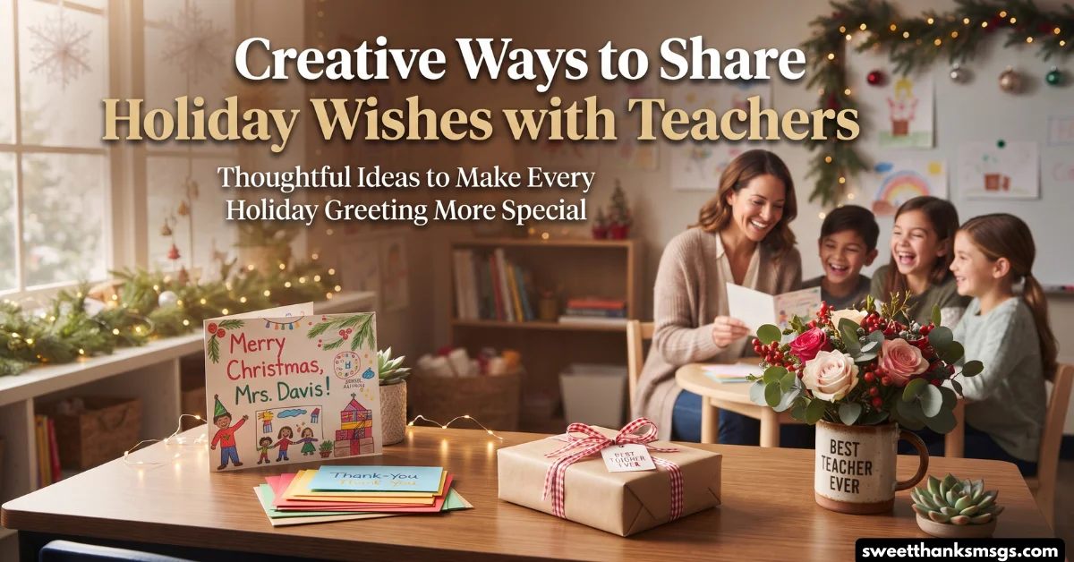 Creative Ways to Share Holiday Wishes with Teachers