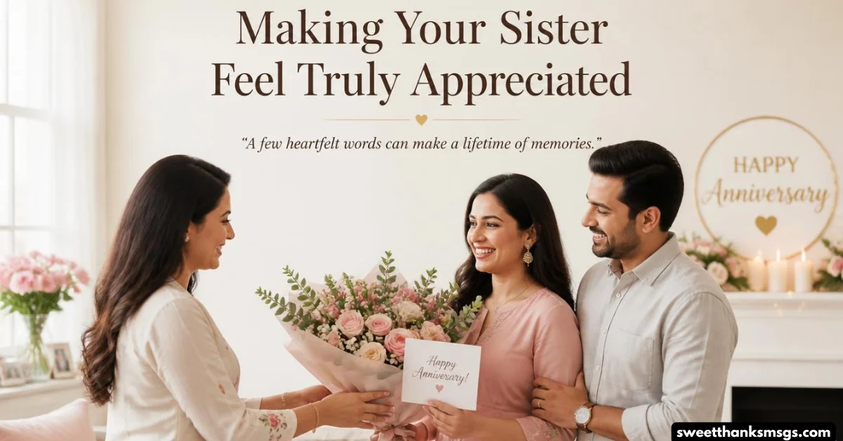 Making Your Sister Feel Truly Appreciated