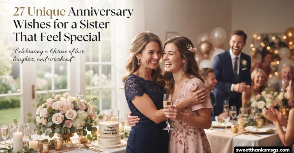 27 Unique Anniversary Wishes for a Sister That Feel Special