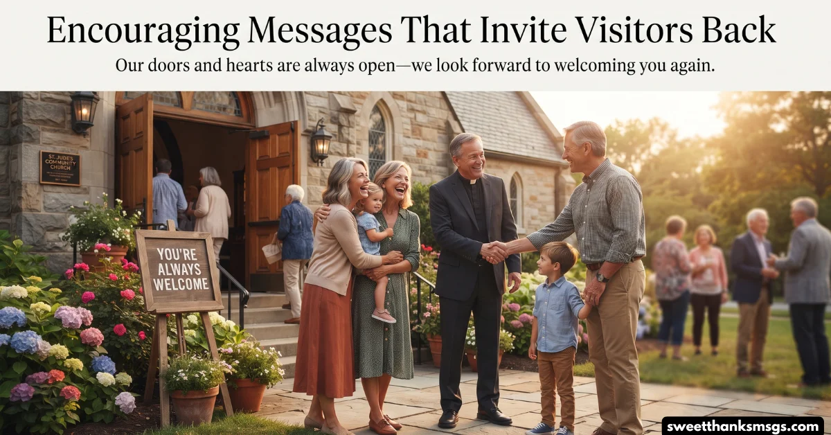 Encouraging Messages That Invite Visitors Back