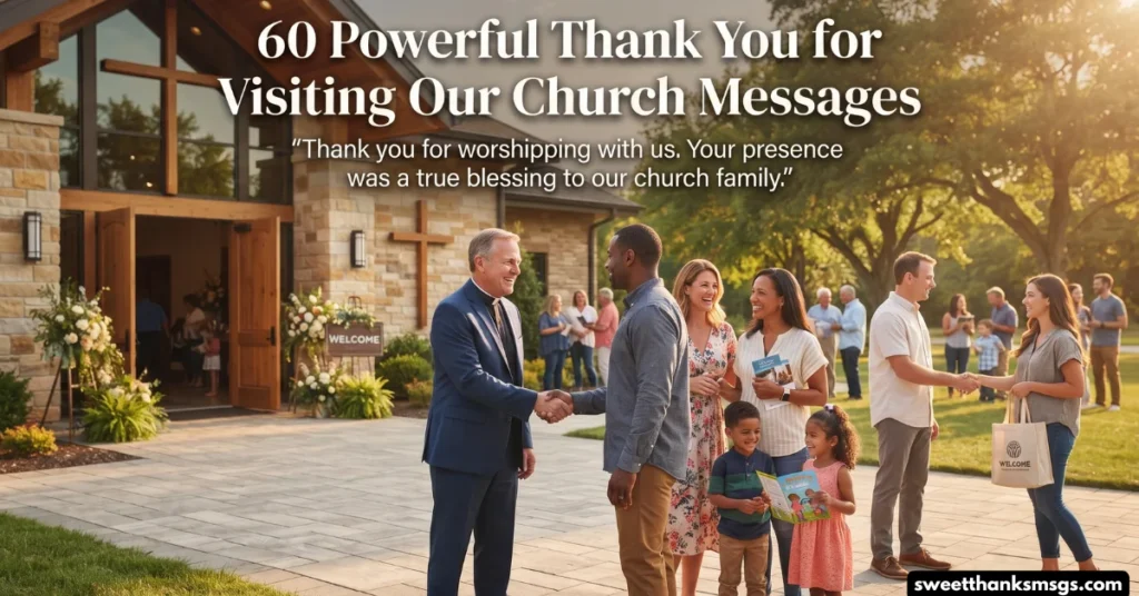 60 Powerful Thank You for Visiting Our Church Messages