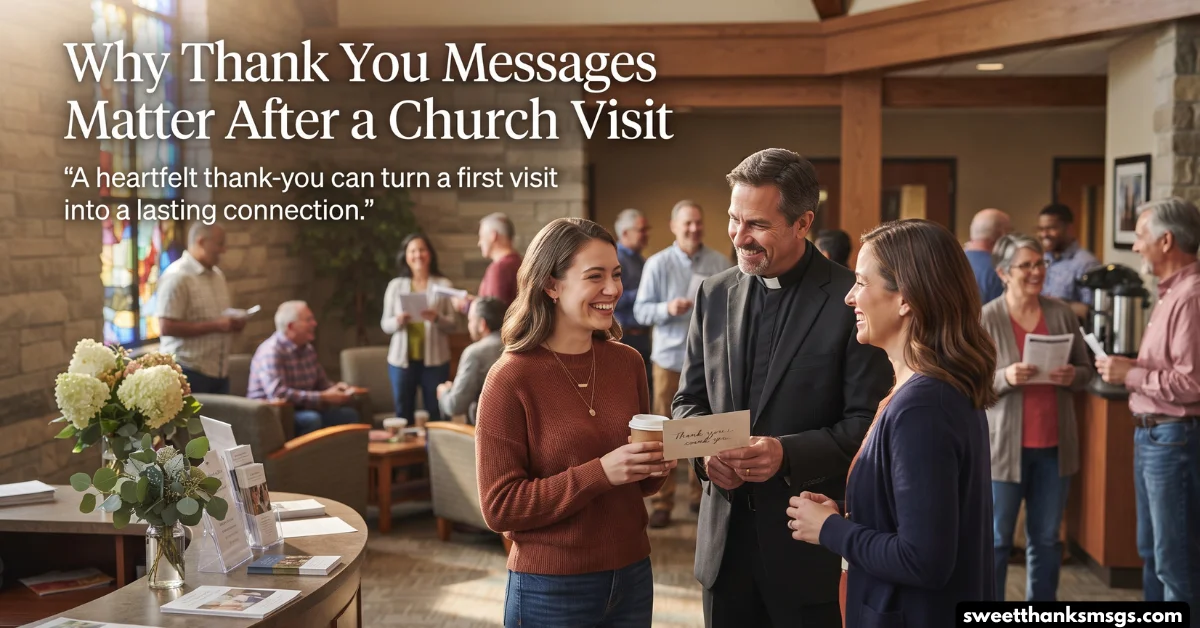 Why Thank You Messages Matter After a Church Visit