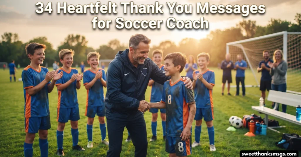 34 Heartfelt Thank You Messages for Soccer Coach