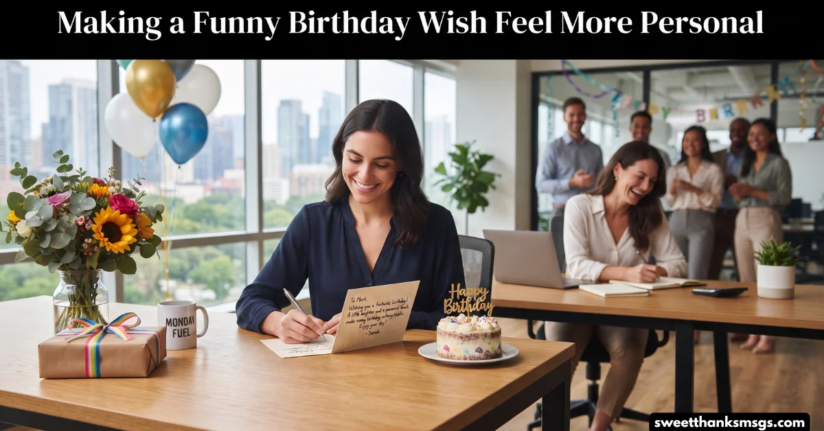 Making a Funny Birthday Wish Feel More Personal