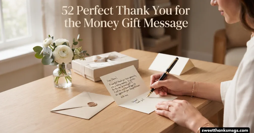 52 Perfect Thank You for the Money Gift Message