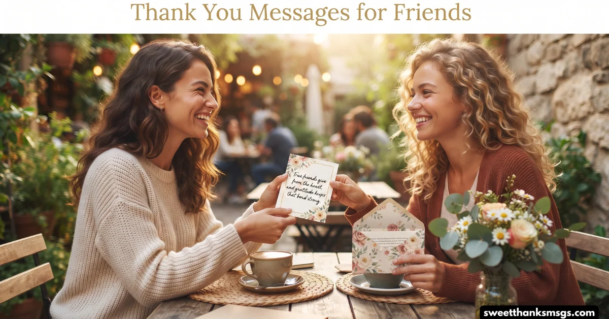 Thank You Messages for Friends