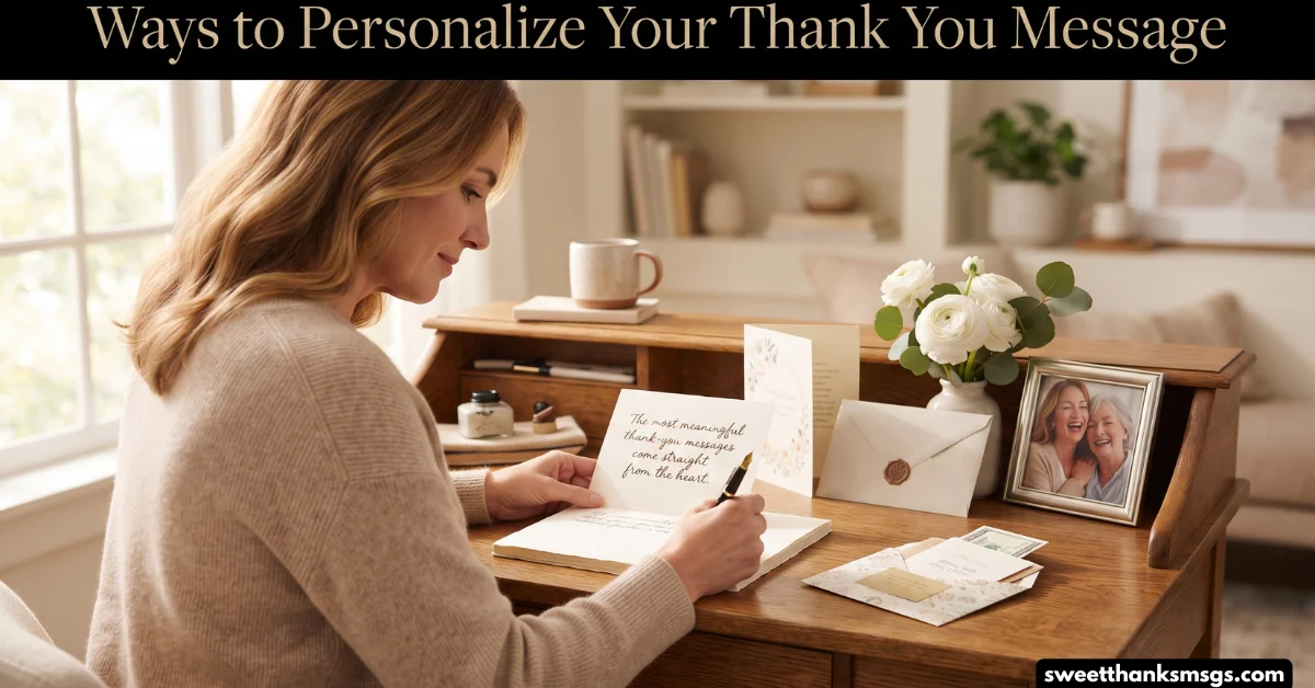 Ways to Personalize Your Thank You Message