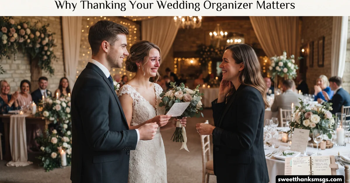 Why Thanking Your Wedding Organizer Matters