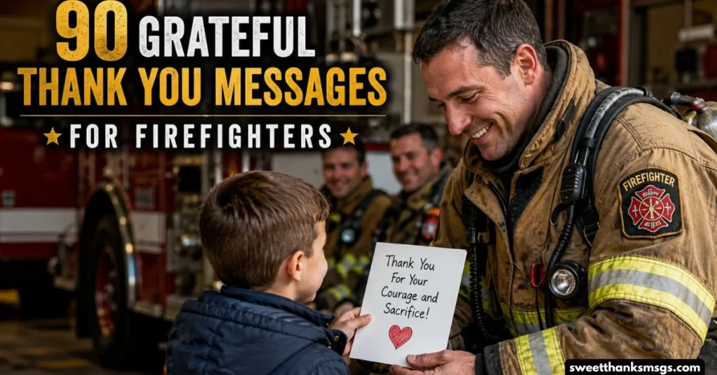 90 Grateful Thank You Messages for Firefighters