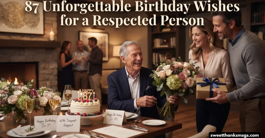 87 Unforgettable Birthday Wishes for a Respected Person