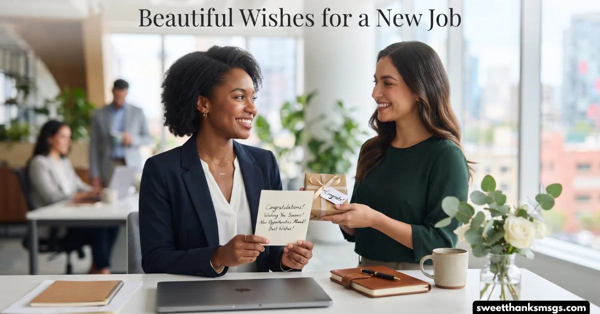 Beautiful Wishes for a New Job