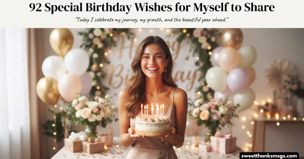 92 Special Birthday Wishes for Myself to Share