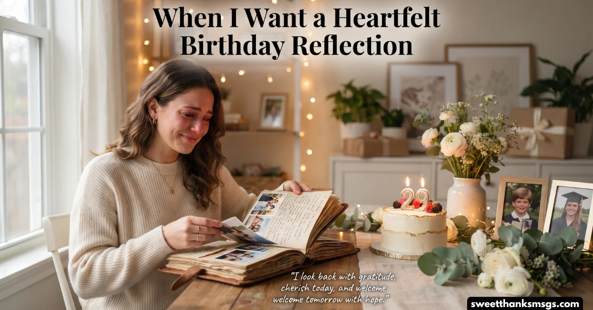 When I Want a Heartfelt Birthday Reflection
