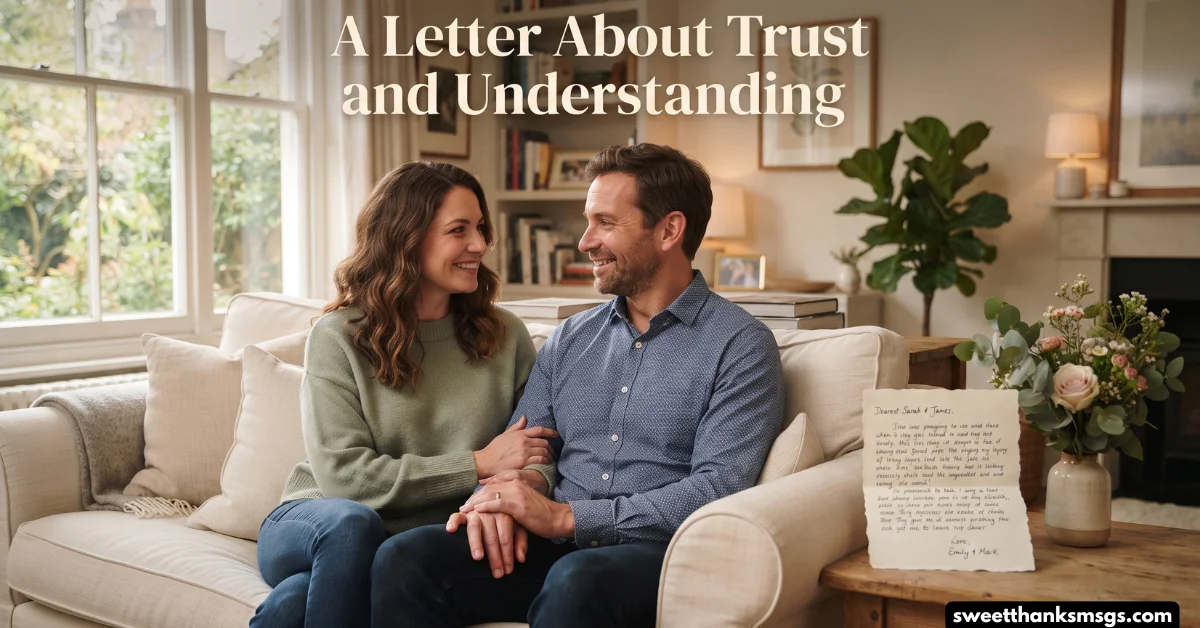 A Letter About Trust and Understanding
