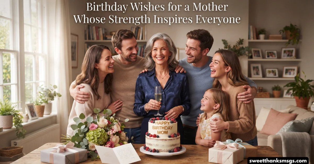 Birthday Wishes for a Mother Whose Strength Inspires Everyone