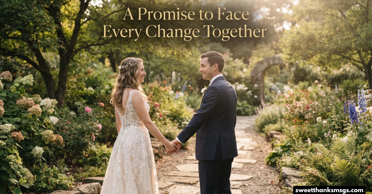 A Promise to Face Every Change Together