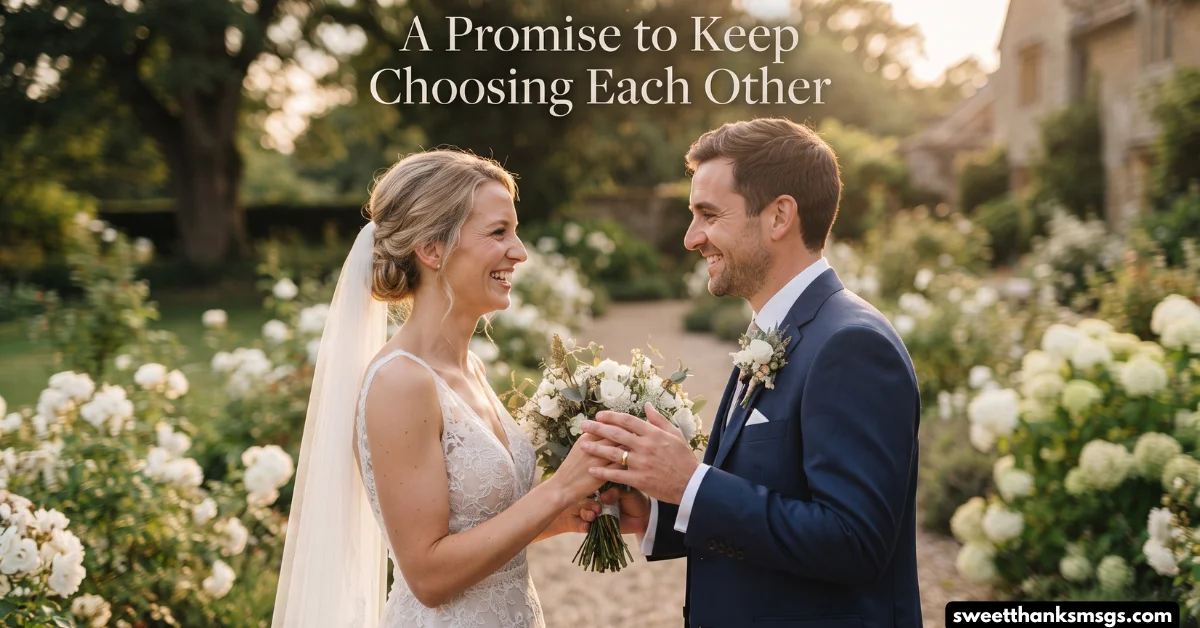 A Promise to Keep Choosing Each Other