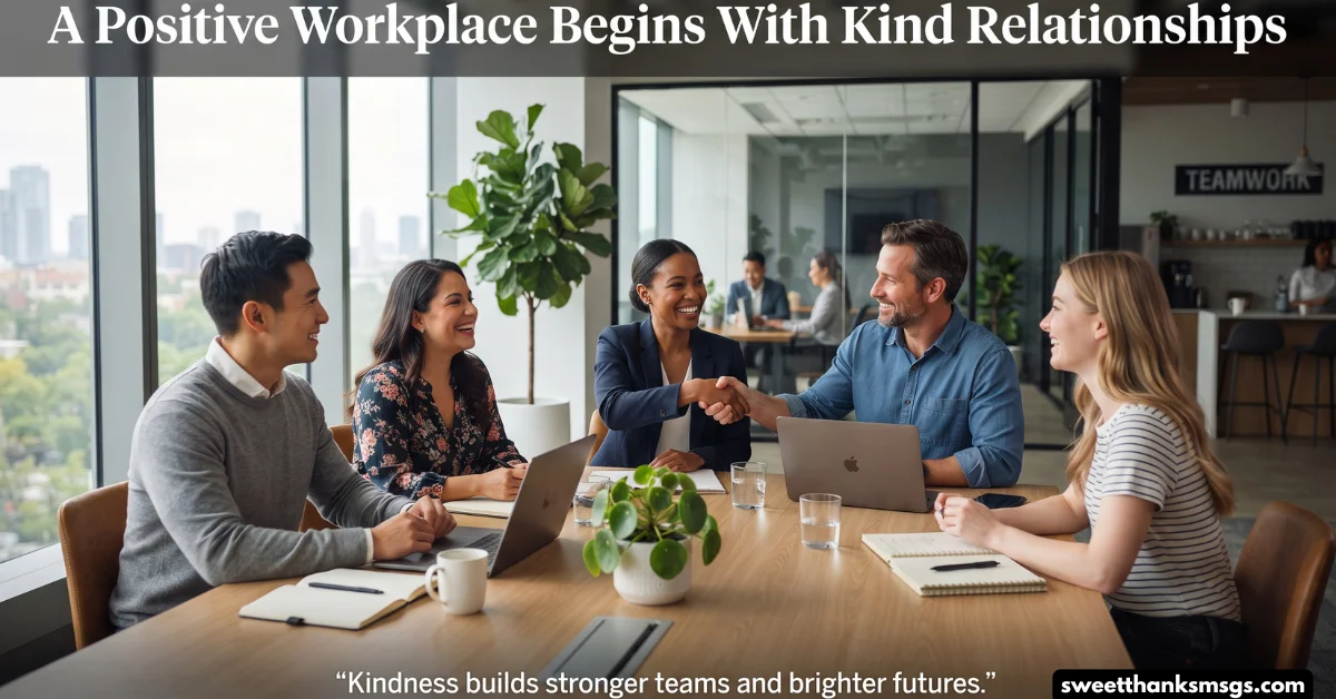 A Positive Workplace Begins With Kind Relationships