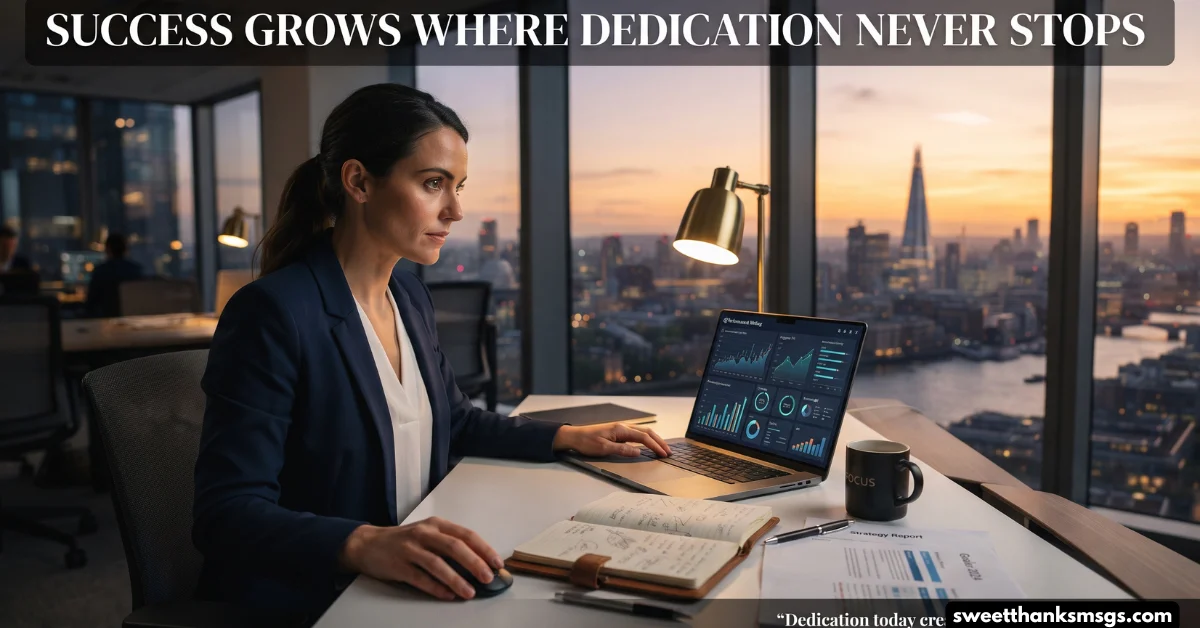 Success Grows Where Dedication Never Stops