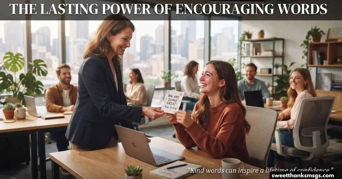 The Lasting Power of Encouraging Words