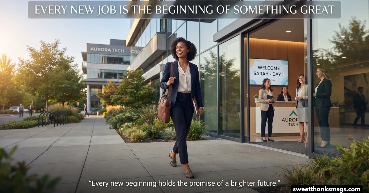 Every New Job Is the Beginning of Something Great