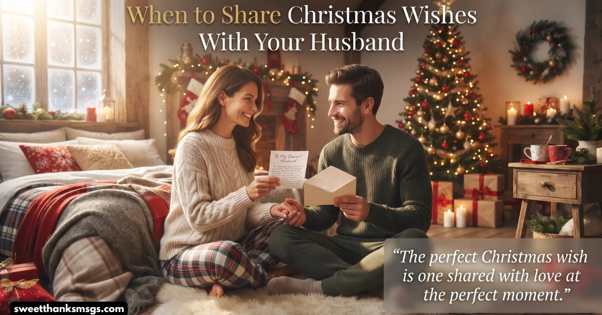When to Share Christmas Wishes With Your Husband