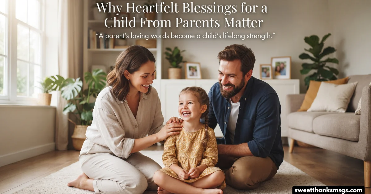 Why Heartfelt Blessings for a Child From Parents Matter