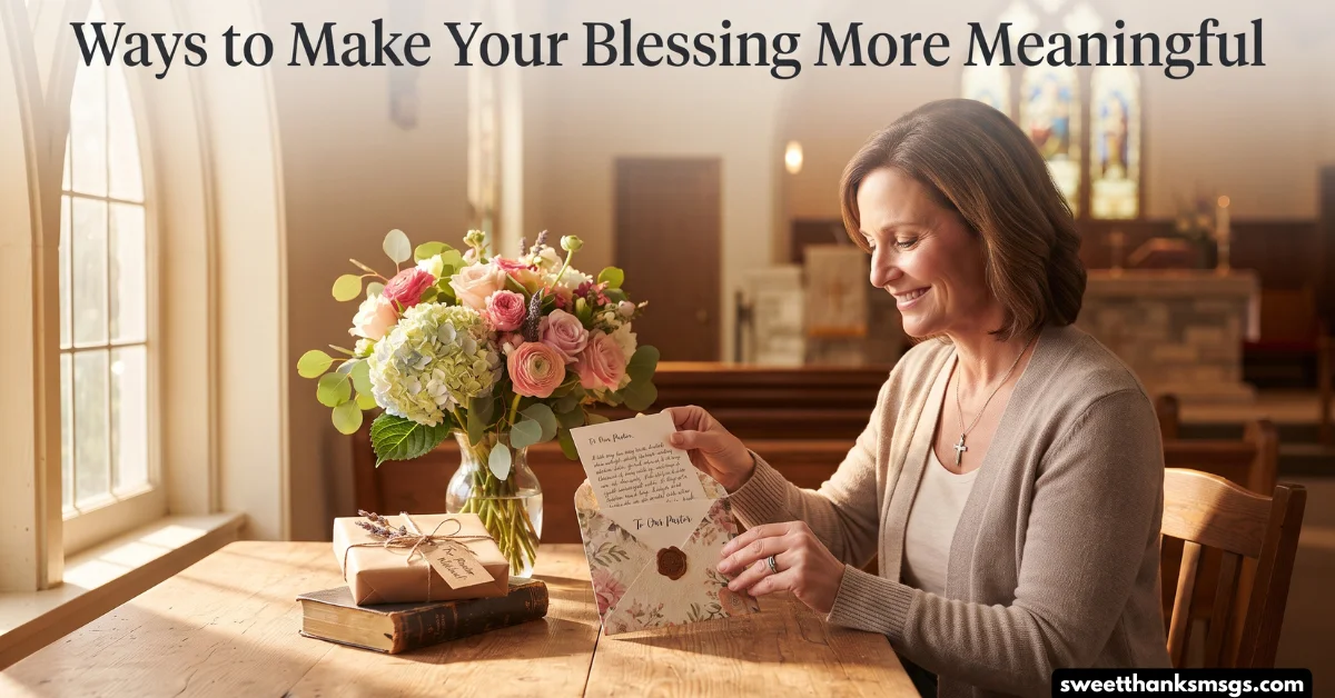 Ways to Make Your Blessing More Meaningful