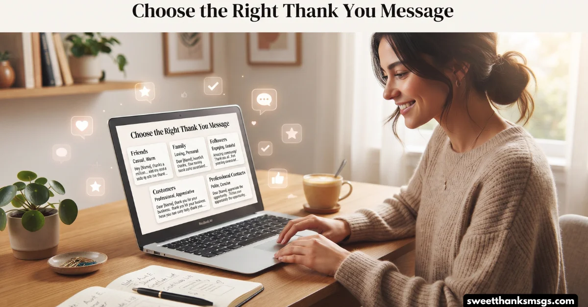 How to Choose the Right Thank You Message
