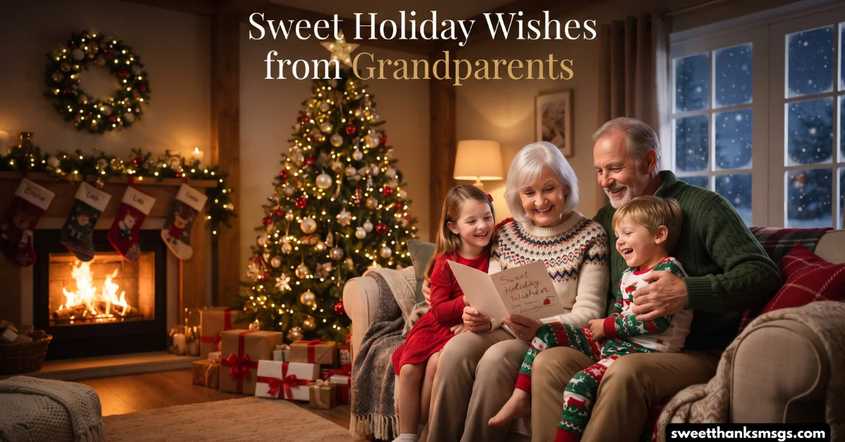 Sweet Holiday Wishes from Grandparents
