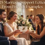 25 Marriage Support Letter From Friends Examples