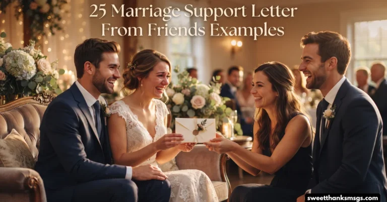 25 Marriage Support Letter From Friends Examples