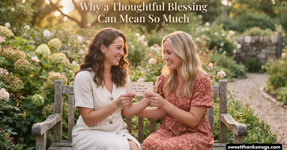 Why a Thoughtful Blessing Can Mean So Much