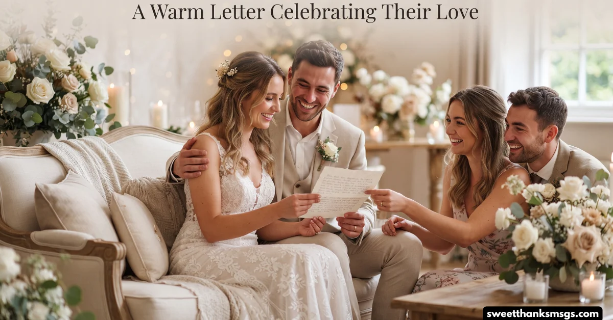 A Warm Letter Celebrating Their Love