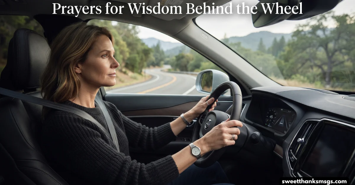Prayers for Wisdom Behind the Wheel