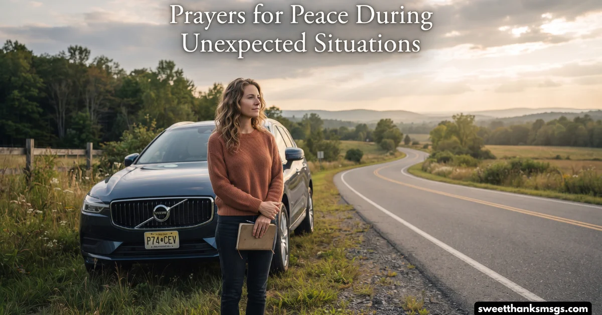 Prayers for Peace During Unexpected Situations