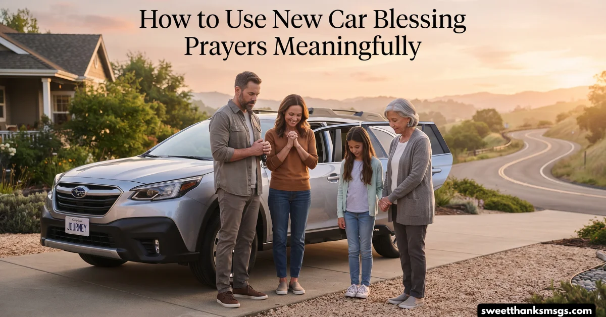 How to Use New Car Blessing Prayers Meaningfully