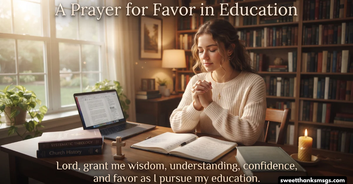 A Prayer for Favor in Education
